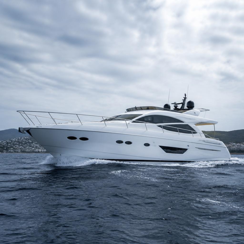 A yacht underway on the Aegean